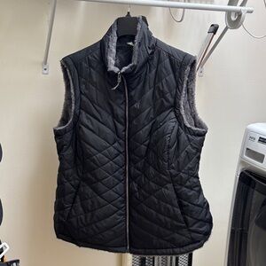 Women's Black Quilted Vest